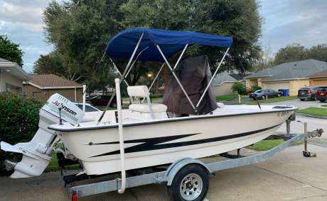 1997 Hydra-Sports 19 Hydra Skiff Fishing Boat w/90HP Johnson Outboard - $10,500 (Tampa)